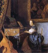 Young Woman Seated at a Virginal